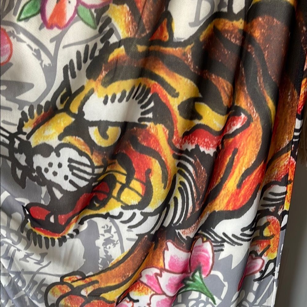 Floral Tiger Graphic Dress - Picture 2 of 9